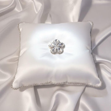 Crown Display Box – Silver Keepsake Case with Satin pad Lining (Personalised)