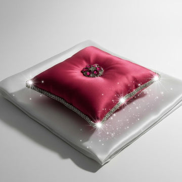 Crown box pageant liner pad Ring bearer cushions crown box cushion jewellery display satin pillow