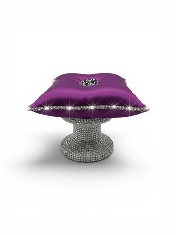 Crown box pageant keepsake pillow Ring bearer cushions crown box cushion jewellery display satin pillow diamante cushion pad