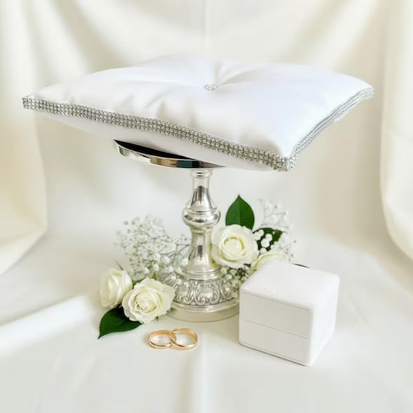 Royal satin crown cushion